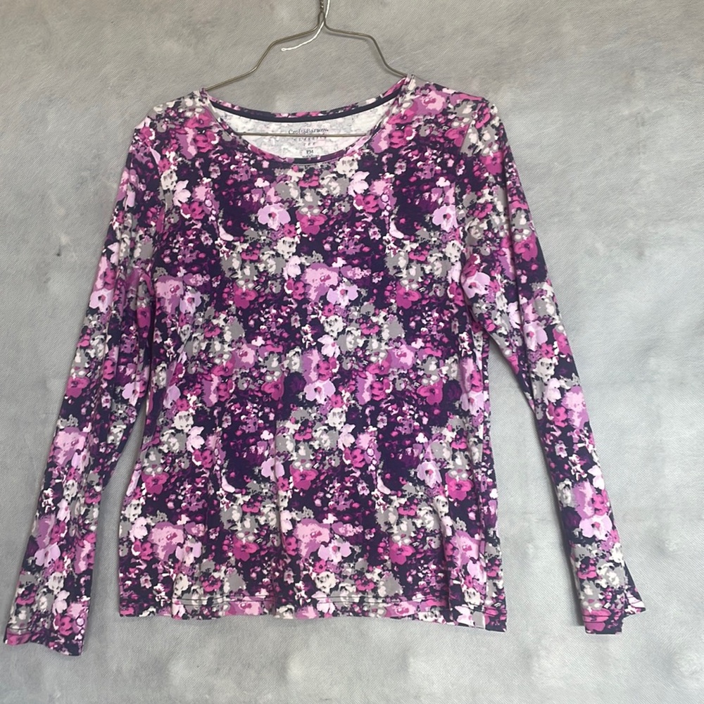 Croft & Barrow Classic floral long sleeve Tee! MP